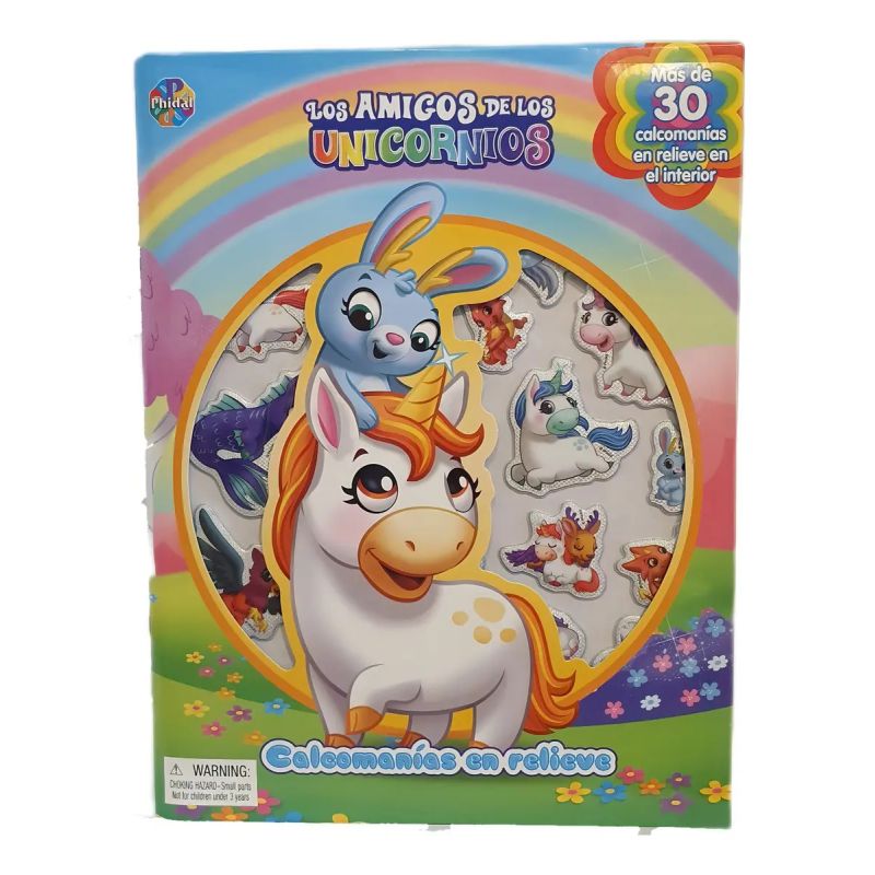 AMIGOS DE LOS UNICORNIOS, LOS - CALCOMANIAS EN RELIEVE - TD (Nuevo)