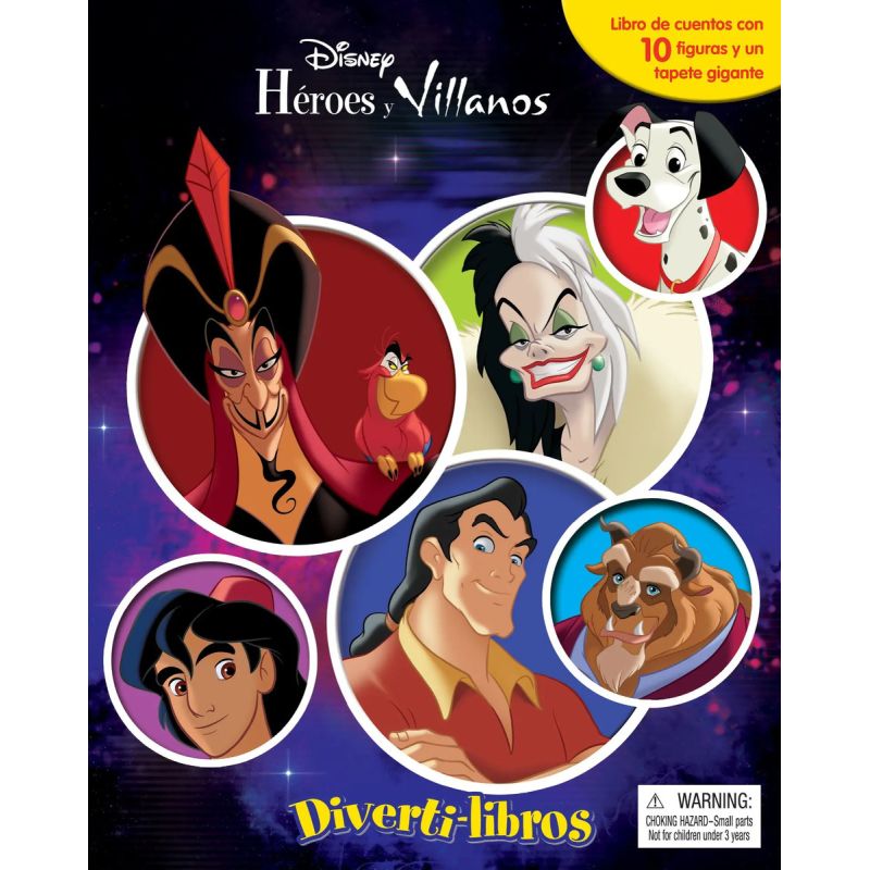 DISNEY HEROES Y VILLANOS - DIVERTI-LIBROS (TD) (Nuevo)