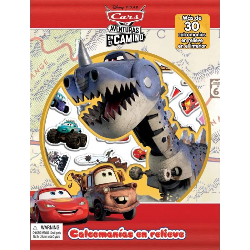 DISNEY CARS AVENTURAS - CALCOMANIAS EN RELIEVE - TD (Nuevo)
