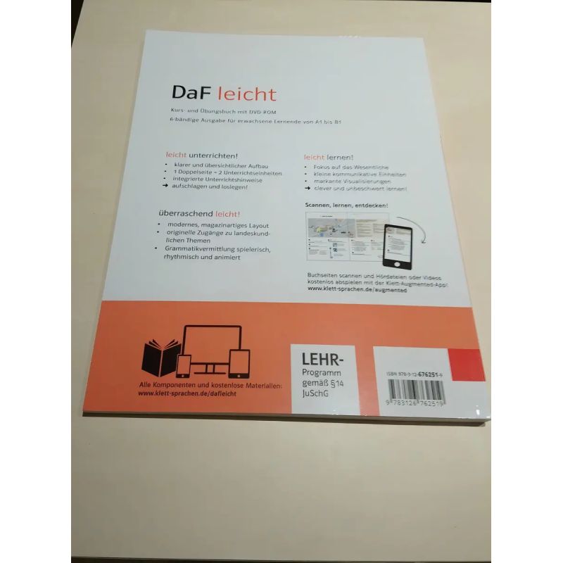 DAF LEICHT A1.2 - KURSBUCH + ARBEITSBUCH + DVD-ROM (Nuevo)