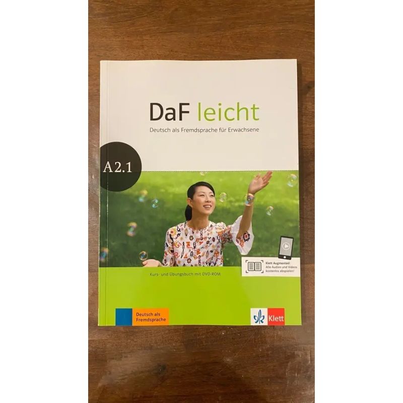 DAF LEICHT A2.1 - KURSBUCH + UBUNGSBUCH + DVD-ROM (Nuevo)