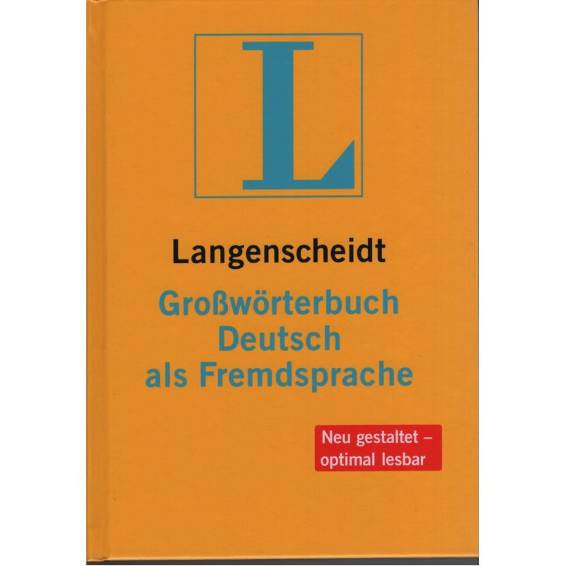 LANGENSCHEIDT GROSSWORTERBUCH DEUTSCH ALS FRIEMDSPRACHE + CD-ROM* (Nuevo)