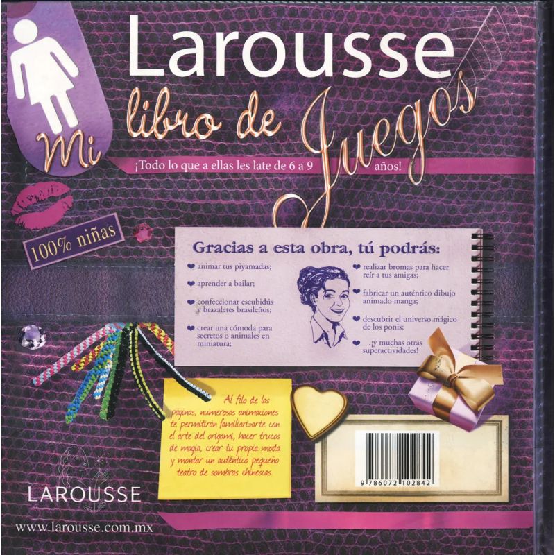 MI LIBRO DE JUEGOS LAROUSSE 100% NIÑAS (Nuevo) - Miniatura 2