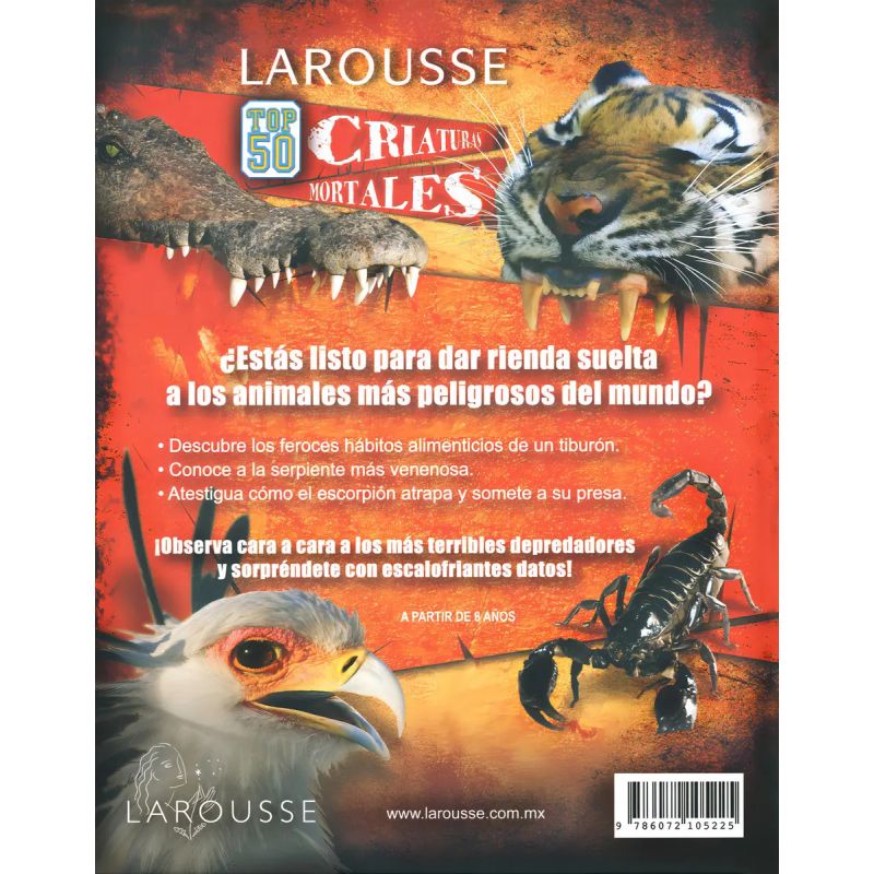 CRIATURAS MORTALES - TOP 50 LAROUSSE (Nuevo) - Miniatura 2