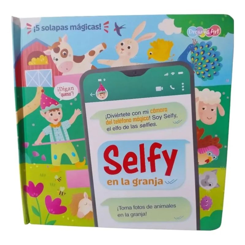SELFY EN LA GRANJA - 5 SOLAPAS MAGICAS - CARTONE (Nuevo)