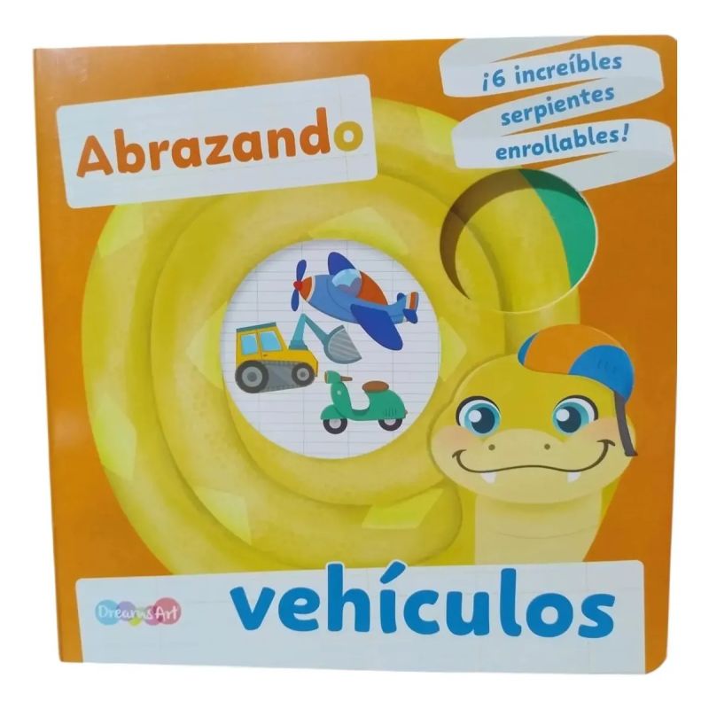 ABRAZANDO VEHICULOS - 6 INCREIBLES SERPIENTES ENROLLABLES - CARTONE (Nuevo)