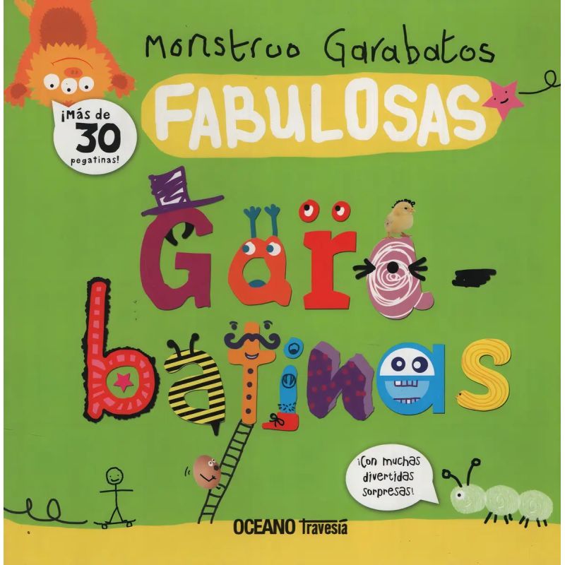 MONSTRUOS GARABATO. FABULOSAS GARABATINAS (CON PEGATINAS) (Nuevo)