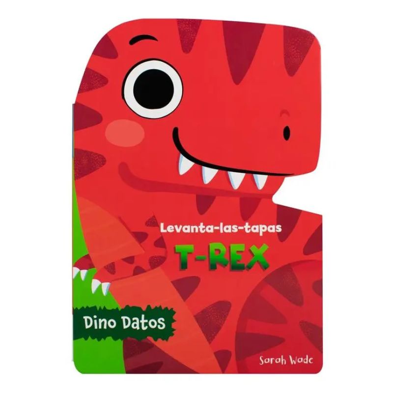 T-REX - LEVANTA-LAS-TAPAS - DINO DATOS - CARTONE (Nuevo)