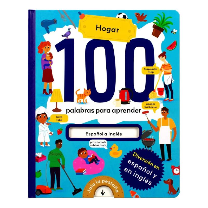 100 PALABRAS PARA APRENDER - HOGAR - ESPAÑOL / INGLES - CARTONE (Nuevo)