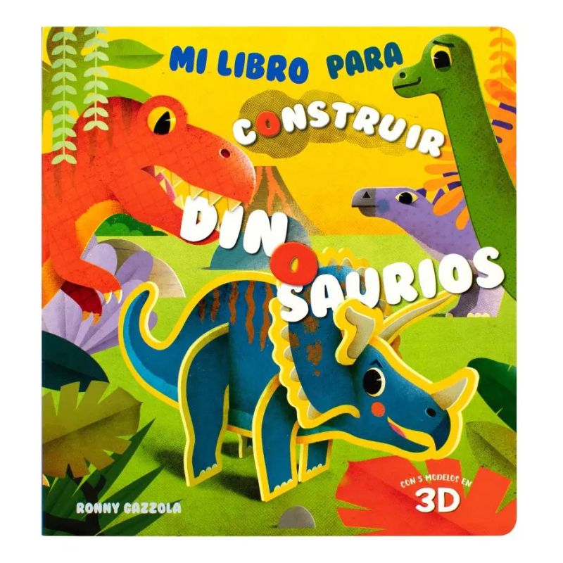 MI LIBRO PARA CONSTRUIR DINOSAURIOS - CARTONE (Nuevo)