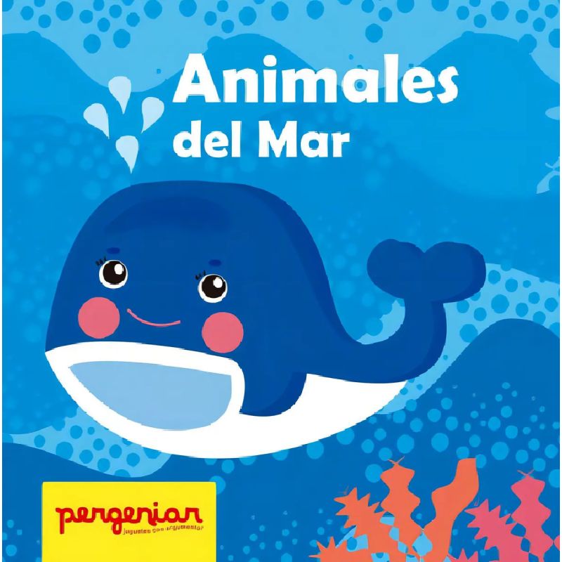ANIMALES DEL MAR - 2 TEXTURAS - CUENTO DE TELA (Nuevo)