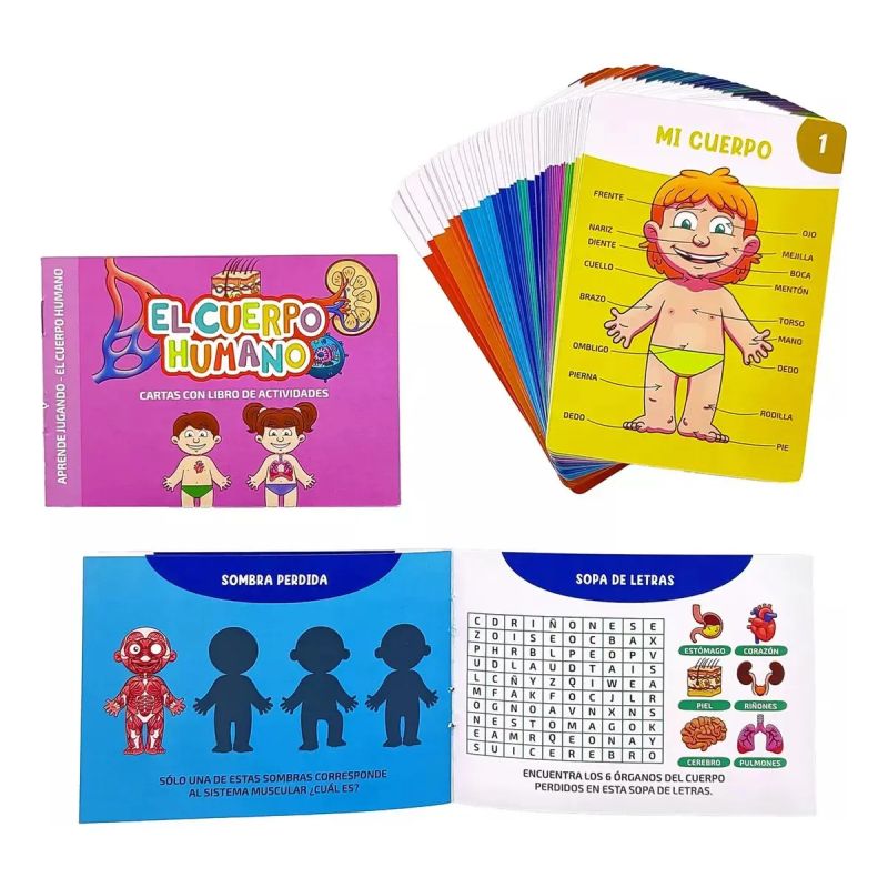 CUERPO HUMANO, EL - CARTAS CON LIBRO DE ACTIVIDADES (Nuevo) - Miniatura 3