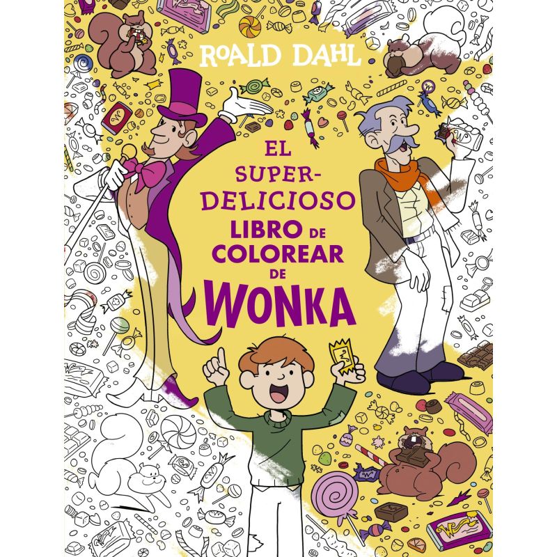 SUPERDELICIOSO LIBRO PARA COLOREAR DE WONKA (Nuevo)