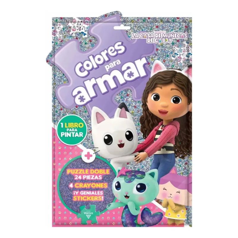 FLOW PACK COLORES PARA ARMAR - GABBY DOLL HOUSE (Nuevo)