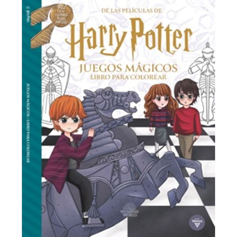 JUEGOS MAGICOS - LIBRO PARA PINTAR - HARRY POTTER (Nuevo)