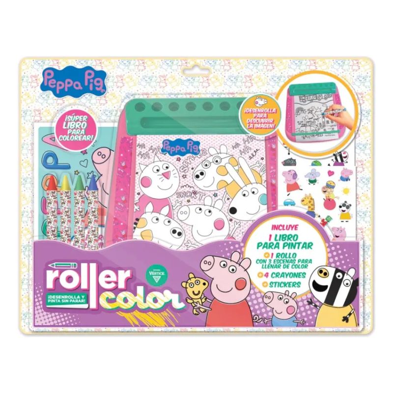 PEPPA PIG - BLISTER ROLLER COLOR (Nuevo)