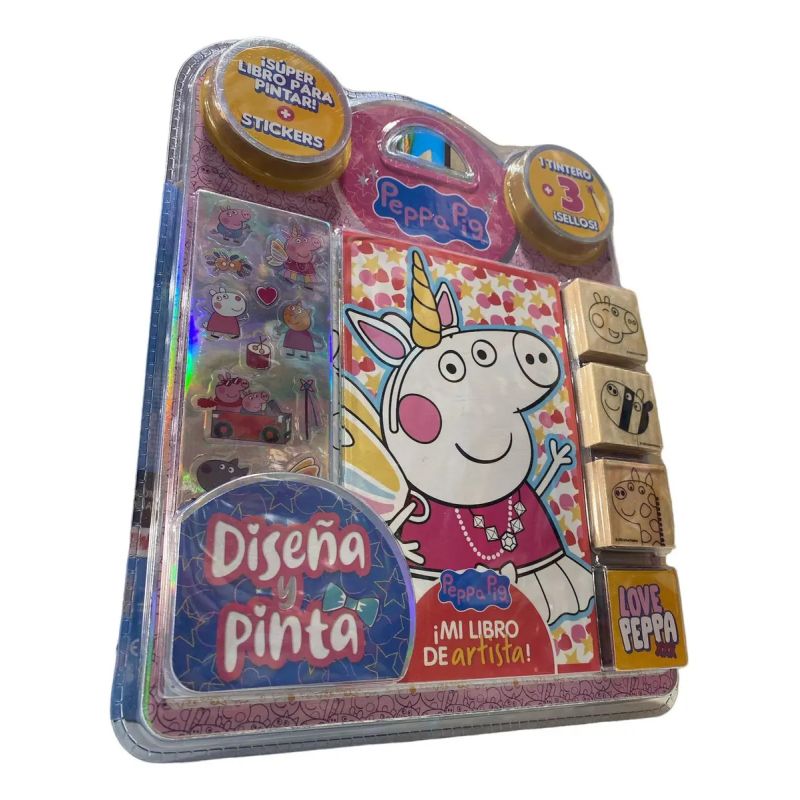 PEPPA PIG - BLISTER SELLOS - DISEÑA Y PINTA (Nuevo) - Miniatura 3