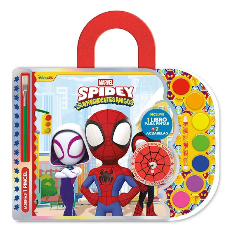 BLISTER ACUARELAS - SPIDEY &amp; FRIENDS (Nuevo)