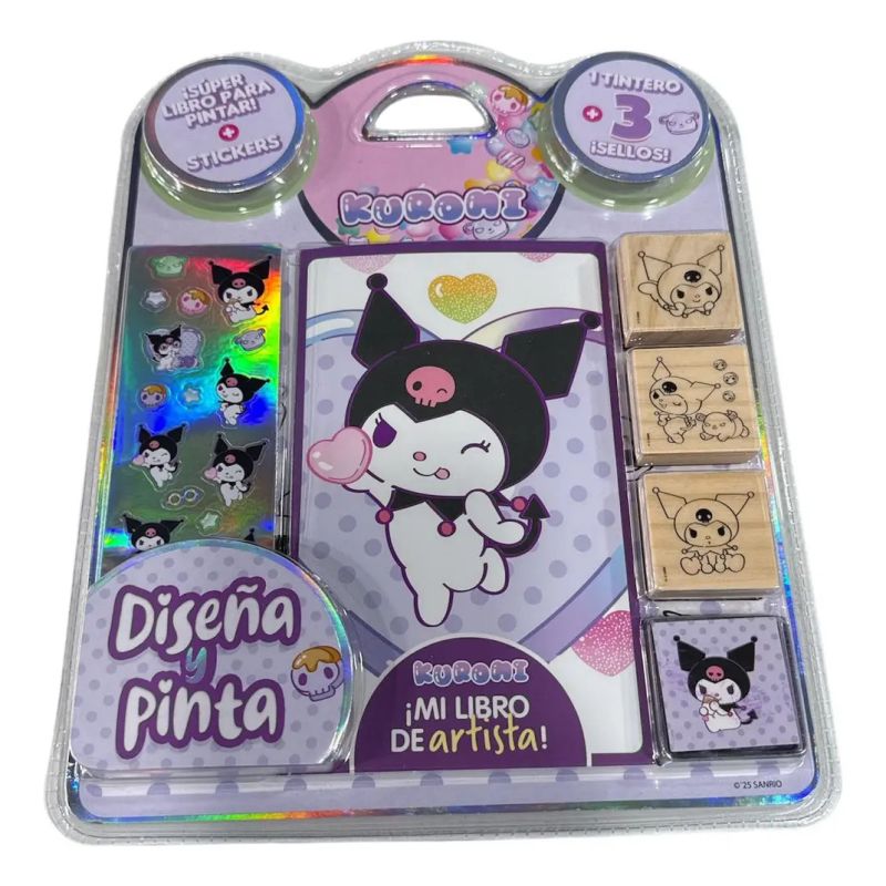 KUROMI - MI LIBRO DE ARTISTA - DISEÑA Y PINTA (Nuevo)