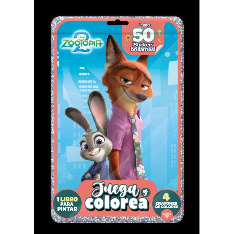 FLOW PACK JUEGA Y COLOREA - ZOOTOPIA 2 (Nuevo)