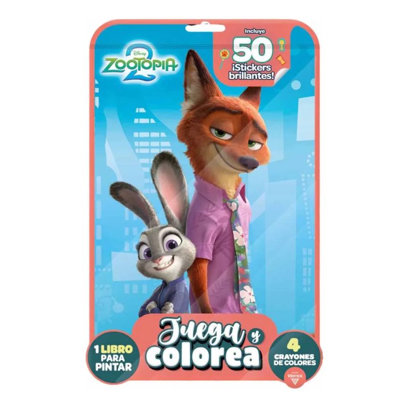 FLOW PACK JUEGA Y COLOREA - ZOOTOPIA 2 (Nuevo) - Miniatura 2