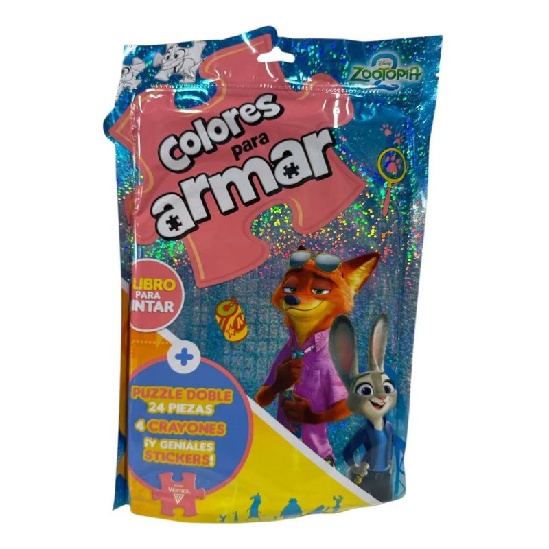 FLOW PACK COLORES PARA ARMAR ZOOTOPIA 2 (Nuevo)
