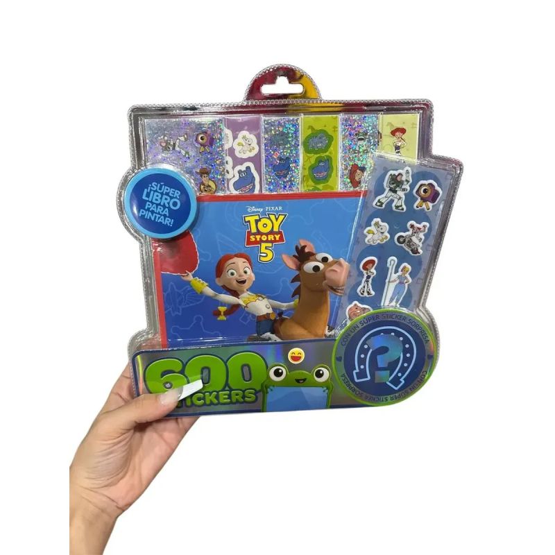 TOY STORY 5 - 600 STICKERS + LIBRO PARA PINTAR (Nuevo) - Miniatura 2