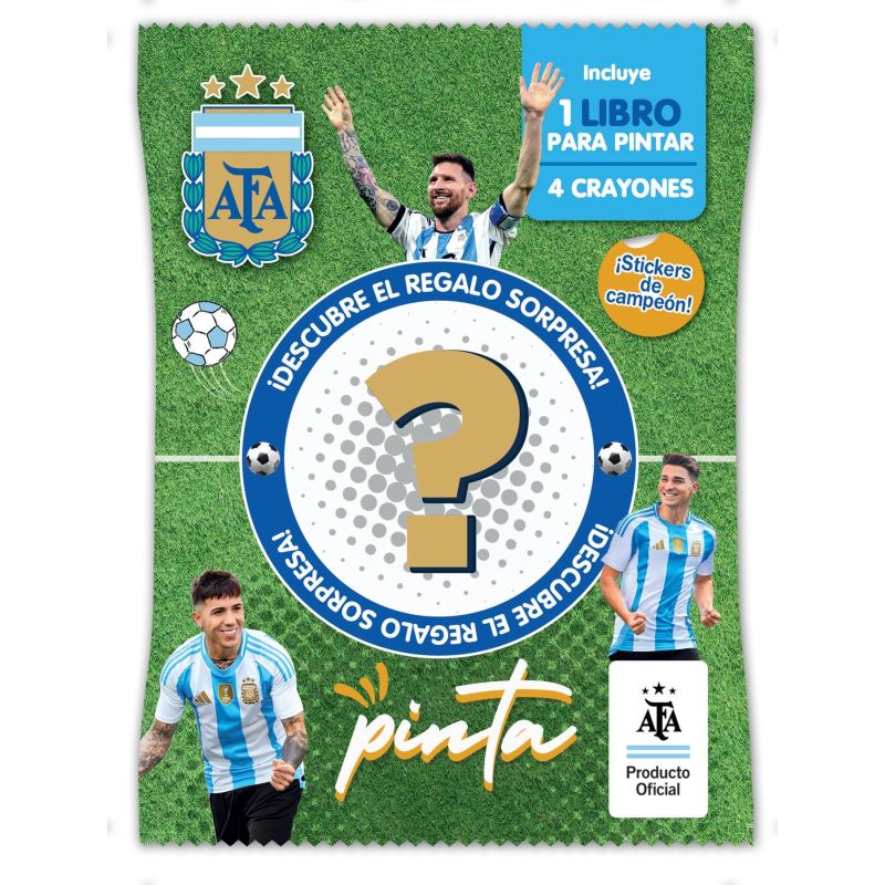 PINTA SORPRESA - LIBRO PARA PINTAR + CRAYONES + SORPRESA - AFA (Nuevo)
