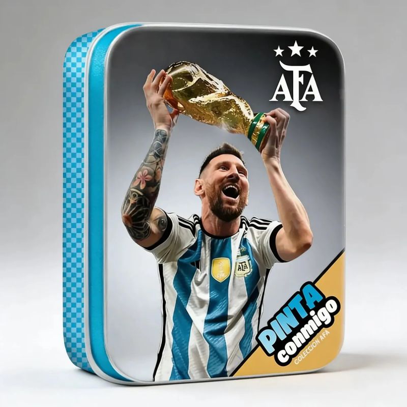 MESSI COPA - PINTA CONMIGO - LATA - AFA 2026 (Nuevo)