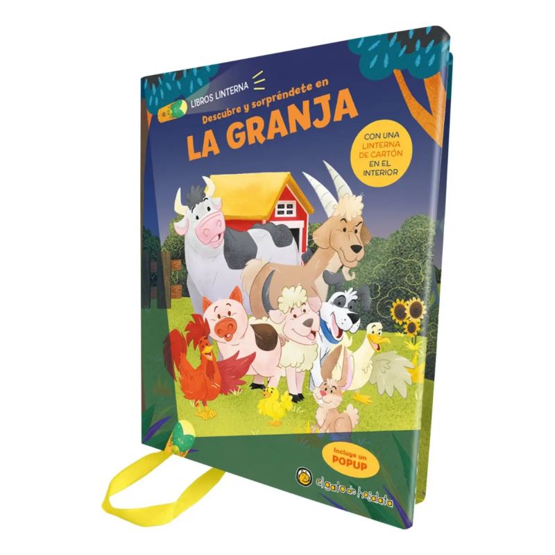 DESCUBRE Y SORPRENDETE EN LA GRANJA - LIBRO LINTERNA - POPUP (Nuevo)