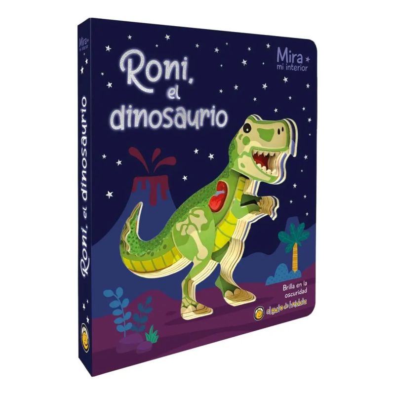 RONI, EL DINOSAURIO - MIRA MI INTERIOR - CARTONE - MAYUSCULAS (Nuevo)