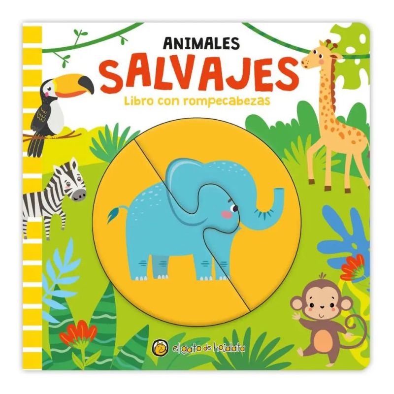 ANIMALES SALVAJES - JUEGO Y DESCUBRO - CARTONE (Nuevo)