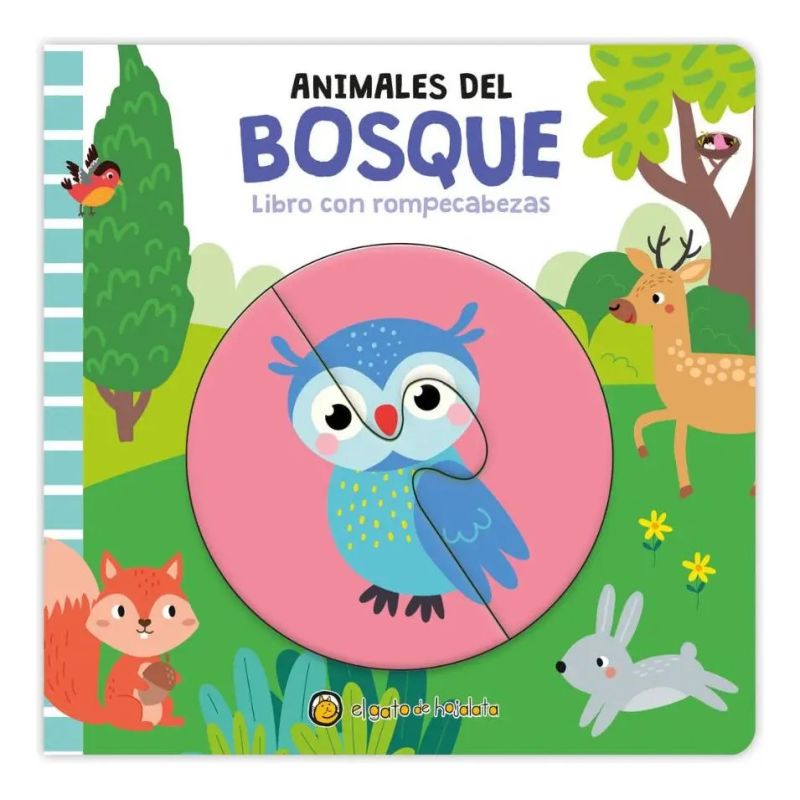 ANIMALES DEL BOSQUE - JUEGO Y DESCUBRO - CARTONE (Nuevo)