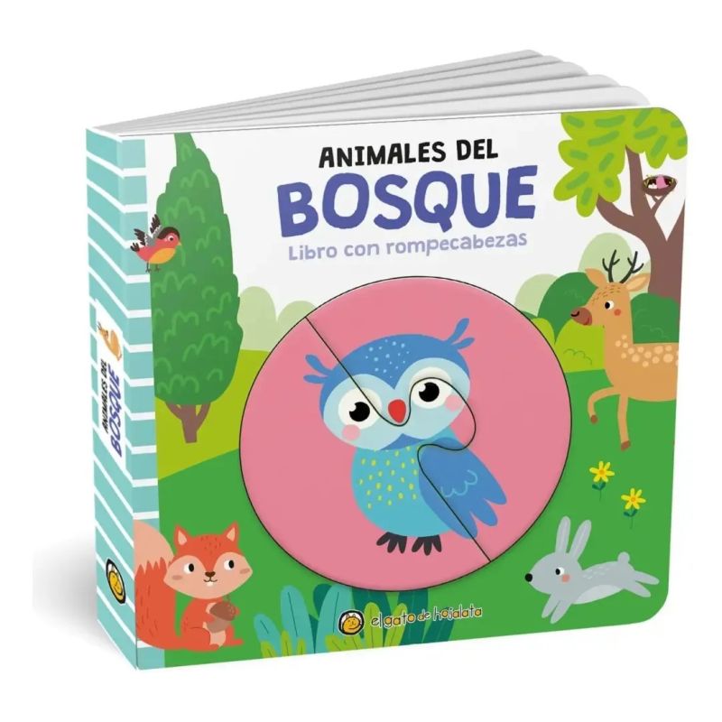 ANIMALES DEL BOSQUE - JUEGO Y DESCUBRO - CARTONE (Nuevo) - Miniatura 2