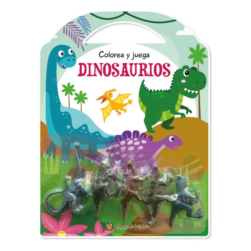 DINOSAURIOS - COLOREA Y JUEGA (5 JUGUETES) (Nuevo)