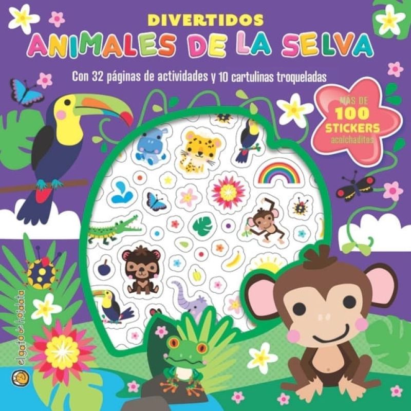 DIVERTIDOS ANIMALES DE LA SELVA - SUPER ACTIVIDADES ACOLCHADITAS (Nuevo)