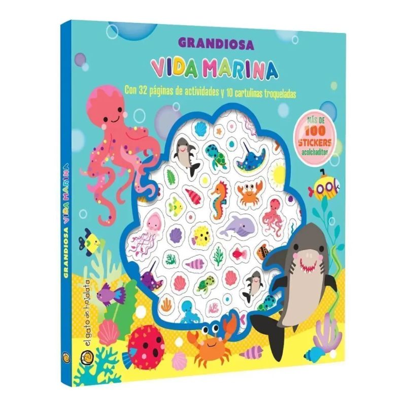 GRANDIOSA VIDA MARINA - SUPER ACTIVIDADES ACOLCHADITAS (Nuevo)