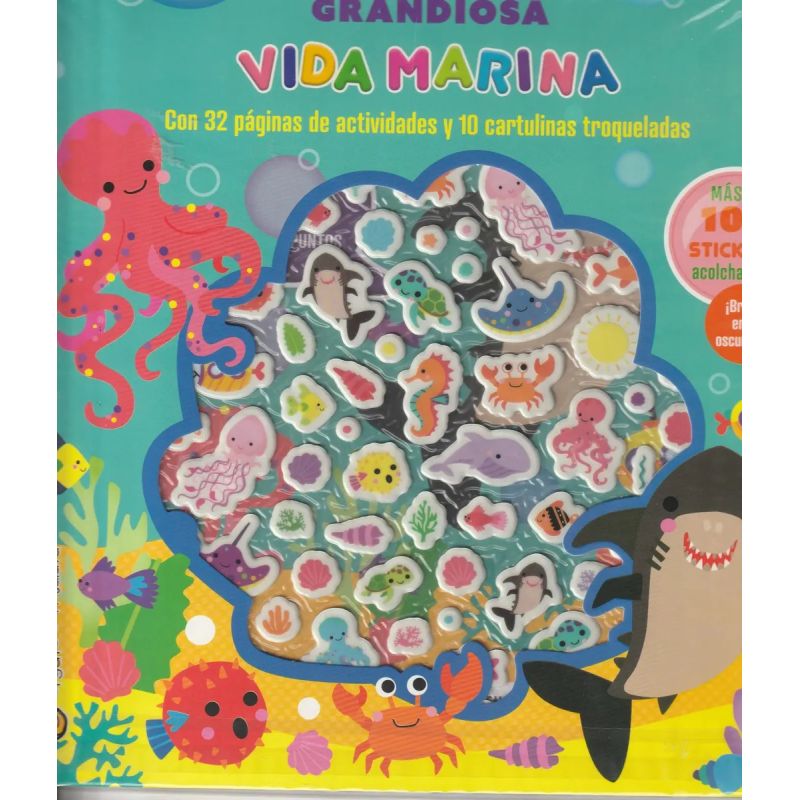 GRANDIOSA VIDA MARINA - SUPER ACTIVIDADES ACOLCHADITAS (Nuevo) - Miniatura 2