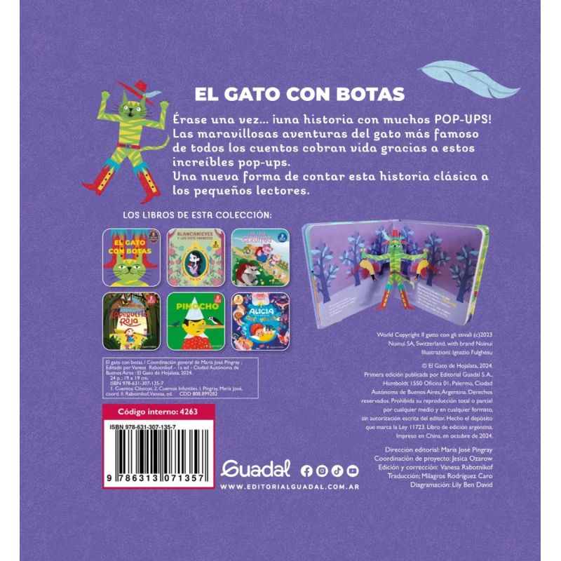 GATO CON BOTAS, EL - CLASICOS INCREIBLES (POP UP) - TD (Nuevo) - Miniatura 4