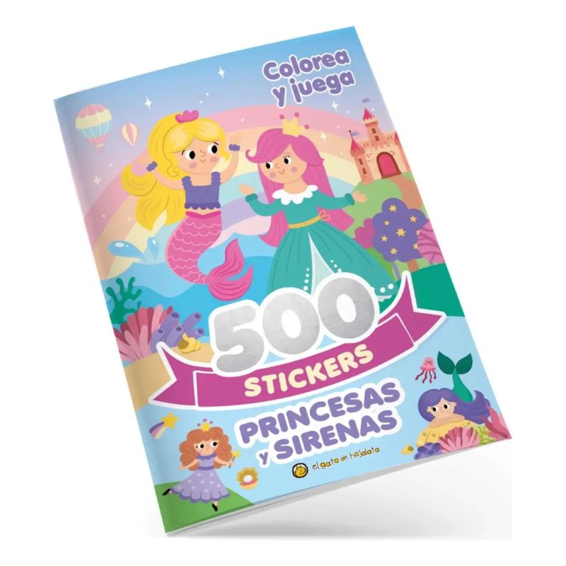 500 STICKERS PRINCESAS Y SIRENAS - 500 STICKERS (Nuevo) - Miniatura 2
