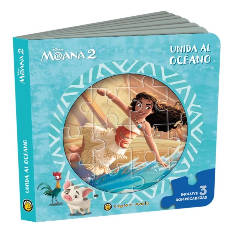 UNIDA AL OCEANO - MOANA 2 - CUENTOS PARA ARMAR Y JUGAR (Nuevo)