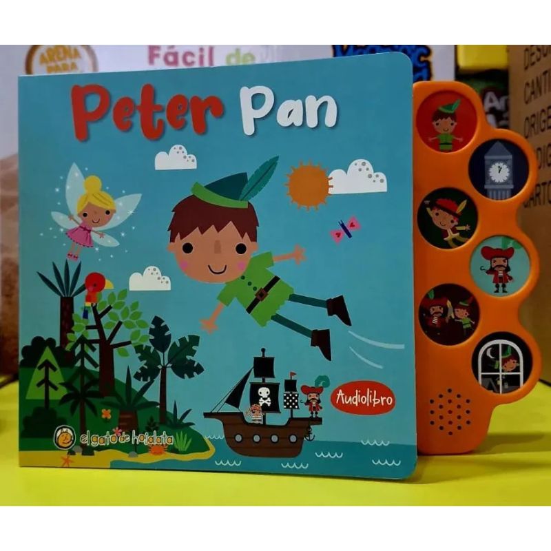 PETER PAN - CLASICOS CON SONIDO - CARTONE (Nuevo) - Miniatura 2