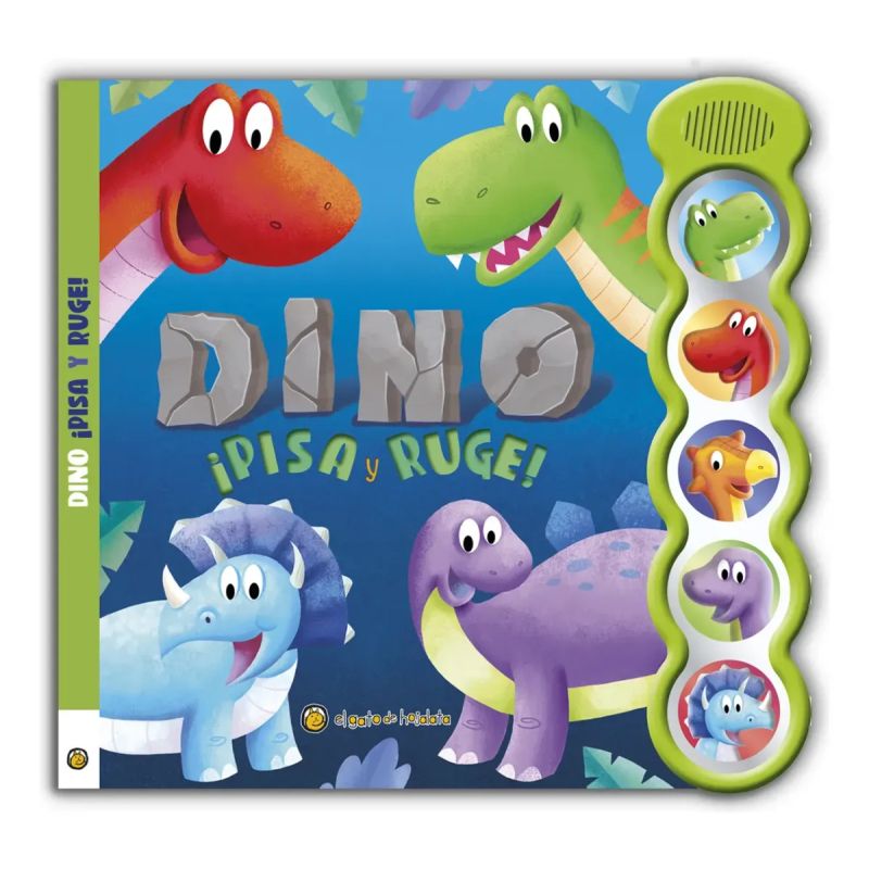 DINO - PISA Y RUGE ! - RIMAS CON SONIDO - CARTONE (Nuevo)