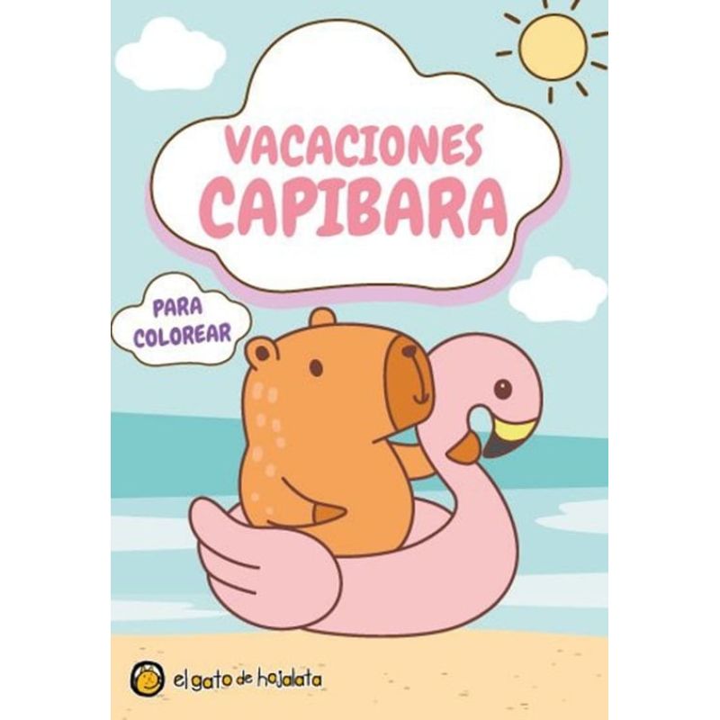 VACACIONES CAPIBARA - MINI LIBROS PARA COLOREAR CAPIBARAS (Nuevo)