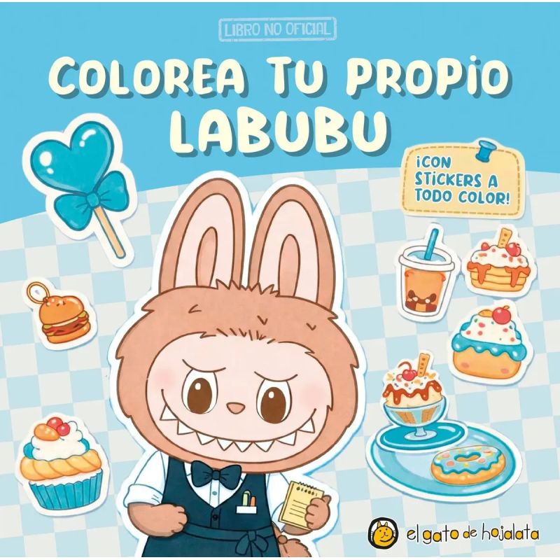 COLOREA TU PROPIO LABUBU - CON STICKERS (Nuevo)
