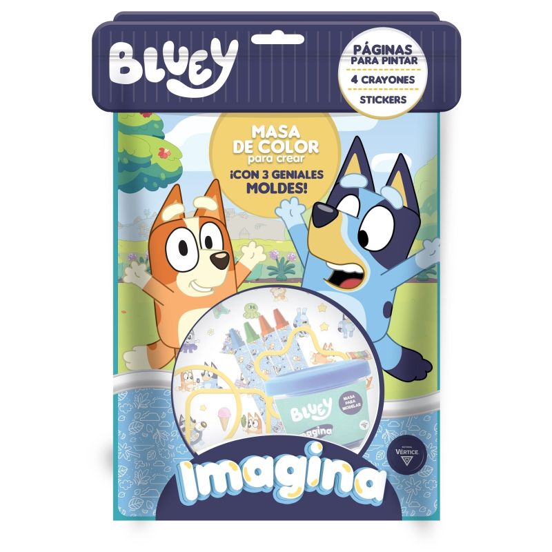 BLUEY - IMAGINA - MASA DE COLOR PARA CREAR (Nuevo)