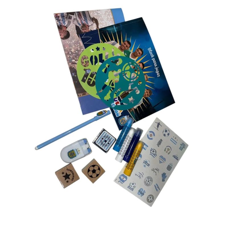 JUEGA CON LA SELECCION - CAJA CON ACTIVIDADES - BLOCK PARA PINTAR - AFA (Nuevo) - Miniatura 6