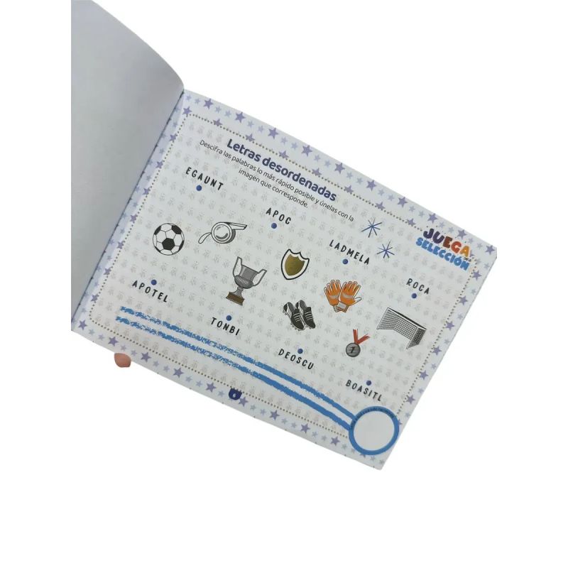 JUEGA CON LA SELECCION - CAJA CON ACTIVIDADES - BLOCK PARA PINTAR - AFA (Nuevo) - Miniatura 4