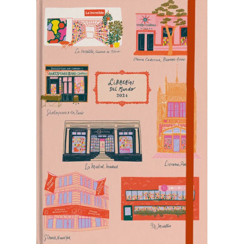 AGENDA 2024 LITERARIA LIBRERIAS DEL MUNDO (Nuevo)