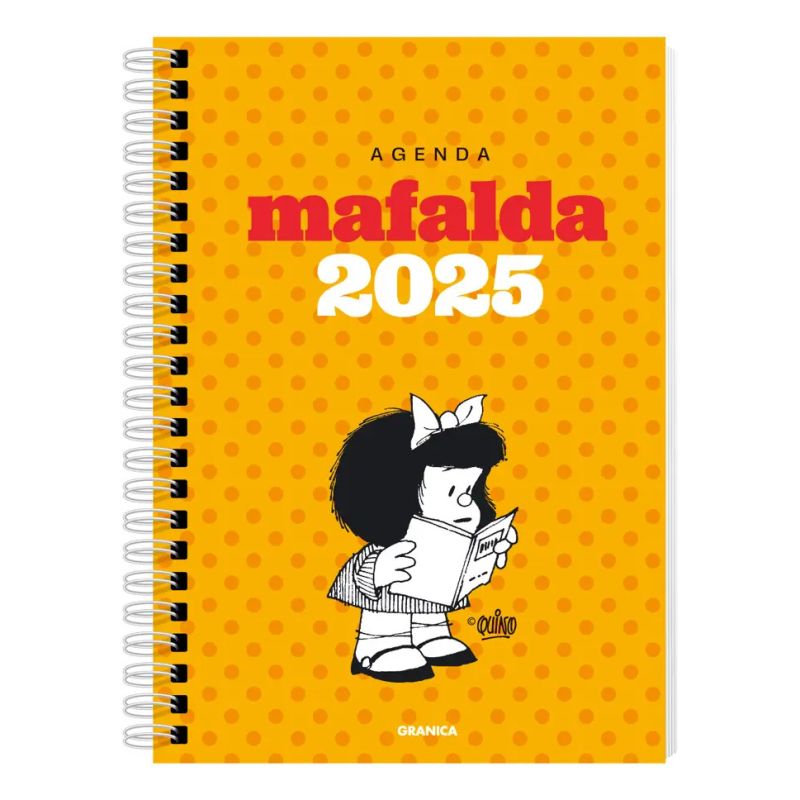 AGENDA 2025 MAFALDA ANILLADA MODULOS AMARILLA TD (Nuevo)